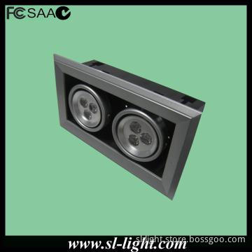 two head adjustable 8w led downlight